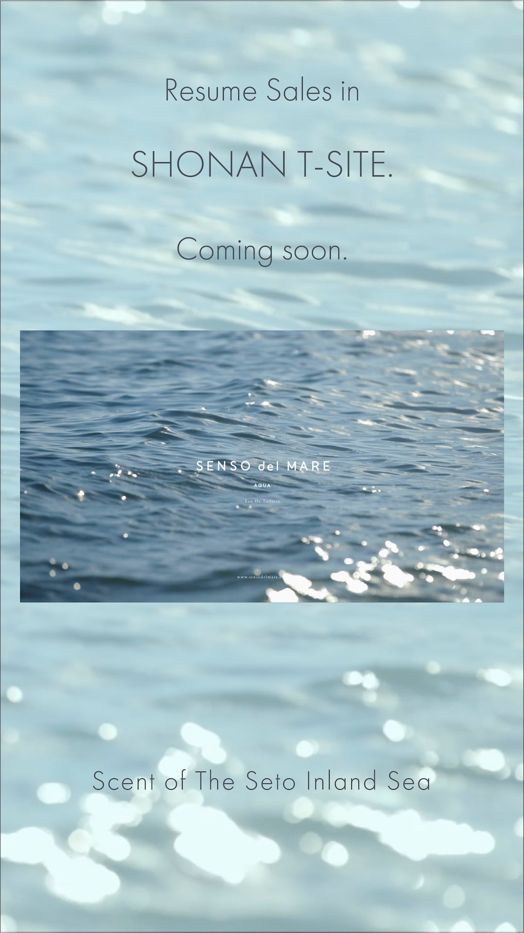 Resume sales in SHONAN T-SITE.