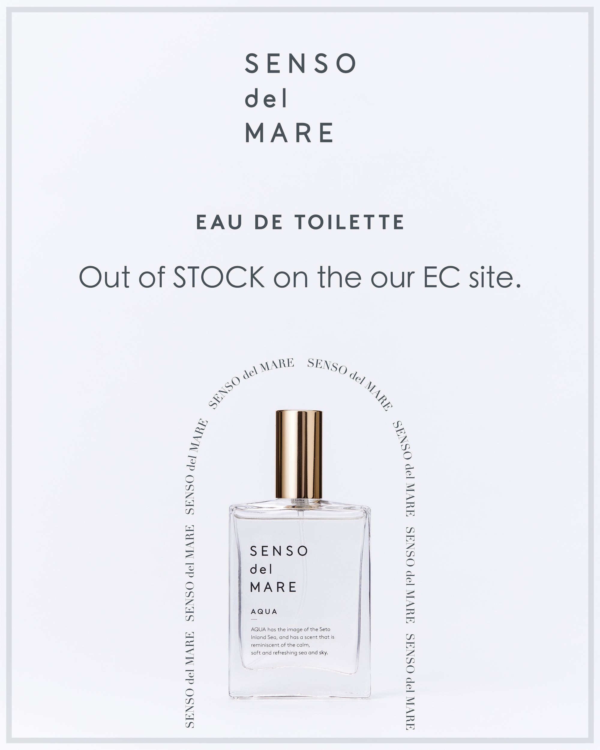 Eau de toilette is out of stock on our EC site.