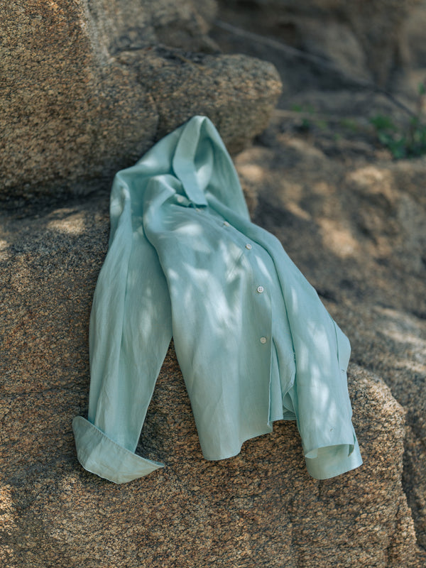 SAND OF A BEACH LINEN BOYFRIEND SHIRT