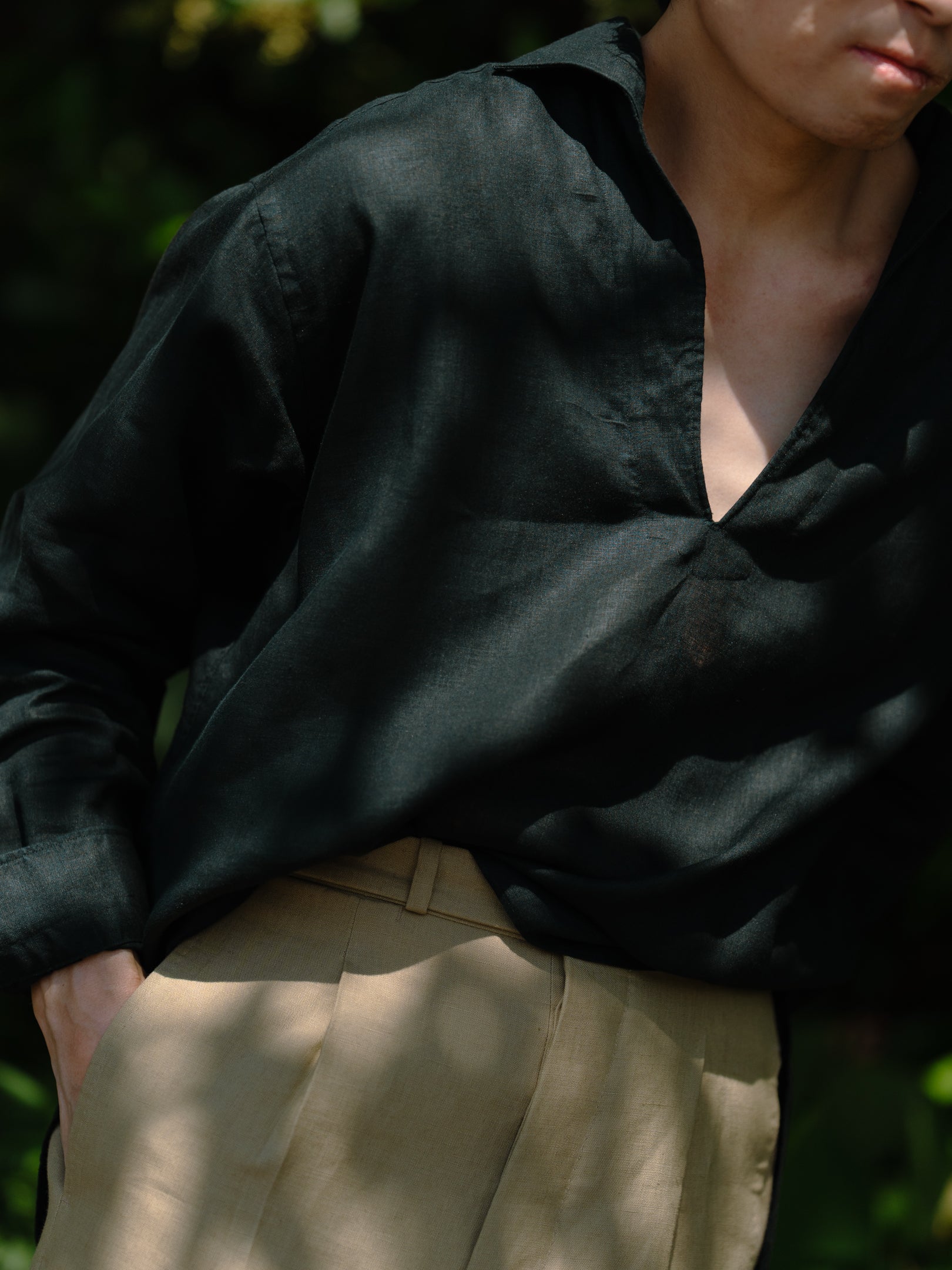 BREEZE LINEN PULLOVER SHIRT